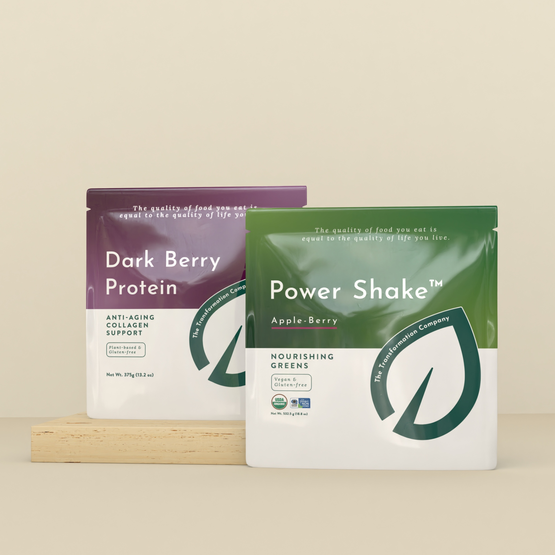 Purium Power Shake and Dark Berry
